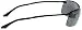 Ray-Ban RB3183 Metal Rectangular Sunglasses, Black/Polarized Grey Gradient, 63 mm