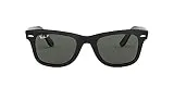 Ray-Ban RB2140 Original Wayfarer Sunglasses, Black/Polarized Green, 54 mm