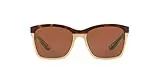 Costa Del Mar Women's Anaa Polarized Rectangular Sunglasses, Retro Tortoise/Cream/Mint/Copper Polarized-580P, 55 mm