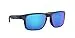 Oakley Men's OO9102 Holbrook Square Sunglasses, Matte Black Prizmatic/Prizm Sapphire Polarized, 55...