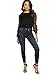 Floerns Women's Pearl Sheer Mesh Long Sleeve Tops Blouse Black M