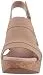 Clarks womens Annadel Ivory Wedge Sandal, Sand Nubuck, 8.5 US
