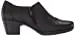 Clarks womens Emslie Warren Slip On Loafer, Black Leather, 7.5 US