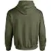Gildan Men's Fleece Hooded Sweatshirt, Style G18500, Black, Medium