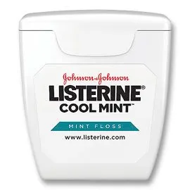 JJO Listerine Interdental Floss, Cool Mint, 5 yds, Cs/144
