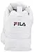 Fila womens Fila Women's Disruptor Ii Premium Sneaker, White/Navy/Red, 8.5 US