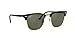 Ray-Ban RB3016 Clubmaster Square Sunglasses, Black/Polarized Green, 49 mm