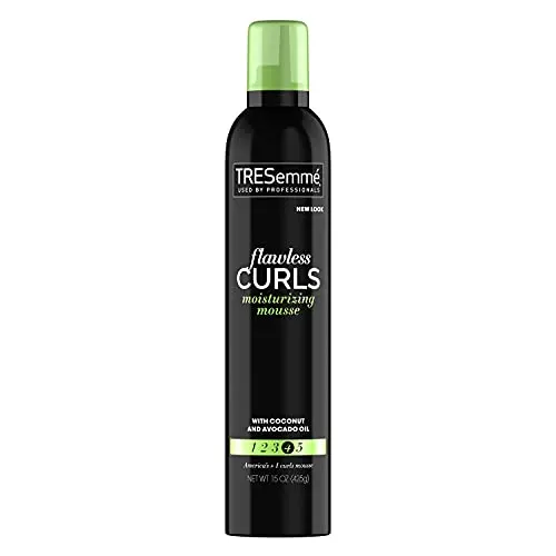 TRESemmé Flawless Curls Moisturizing Extra Hold Flawless Curls Styling Mousse 15 oz, White (Pack of 1), 624785