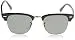 Ray-Ban RB3016 Clubmaster Square Sunglasses, Black/Polarized Green, 49 mm