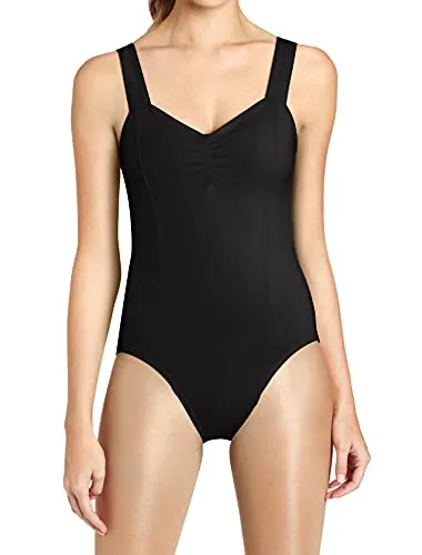 Capezio Women's Classic Pinch-Front Princess Tank Leotard, Black, Large