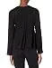 Vince Women's DOT Jacquard Ruched Paneled Blouse, Black, Small