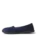 Dearfoams Women's Rebecca Microfiber Velour Closed Back Slipper, Peacoat, Large