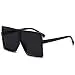 GRFISIA Square Oversized Sunglasses for Women Men Flat Top Fashion Shades (2pcs...