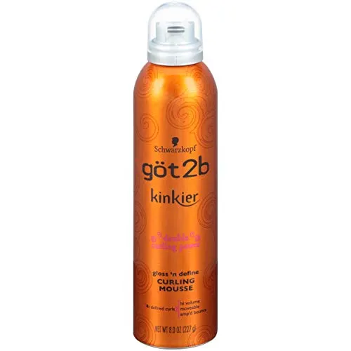 got2b Kinkier Gloss 'n Define Curling Mousse, 8 ounce