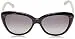 Kate Spade New York Women's Angeliq Cat-Eye Sunglasses, Black & Cream/Gray Gradient,...