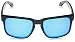Oakley Men's OO9102 Holbrook Square Sunglasses, Matte Black Prizmatic/Prizm Sapphire Polarized, 55...
