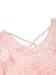 SweatyRocks Women's Tie Dye Print Crop Top T Shirt Long Sleeve