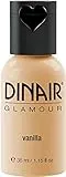 Dinair Airbrush Makeup Foundation | Vanilla | GLAMOUR: Natural, Light coverage, Matte 1.15oz.
