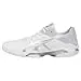 ASICS Women's Gel-Solution Speed 3 Tennis Shoe, White/Silver, 5 M US
