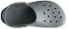 Crocs Men's and Women's Crocband Clog | Platform Shoes, Light Grey/Rose, 8