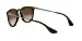 Ray-Ban Women's RB4171 Erika Round Sunglasses, Dark Rubber Tortoise/Brown Gradient, 54 mm