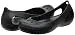 Crocs Women's Flats | Slip Resistant Work Shoes Ballet, Black, 10