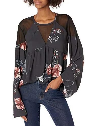 Somedays Lovin Women's Homecoming Floral Print Blouse, Multi, X-Small
