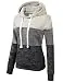 Doublju Women's Basic Simple Lightweight Pullover Long Sleeve Hoodie Oatmeal M