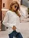 Blooming Jelly Womens Chiffon Blouses Elegant Lantern Long Sleeve Round Neck Tops...
