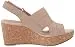 Clarks womens Annadel Ivory Wedge Sandal, Sand Nubuck, 8.5 US
