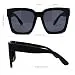 Womens Boyfriend Style Oversize Horned Rim Thick Plastic Sunglasses (All Tortoise, 54)