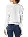 Ramy Brook Women's Alexis Long Sleeve Blouse, Ivory, Medium