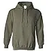 Gildan Men's Fleece Hooded Sweatshirt, Style G18500, Black, Medium