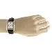 Peugeot Women's 14K Gold Plated Tank Leather Dress Watch with Roman Numerals...