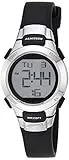 Armitron Sport Women's 457012BLK Chronograph Black Resin Stainless-Steel Accent Strap Watch