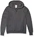 Hanes Women's EcoSmart Full-Zip Hoodie Sweatshirt, Slate Heather, Large
