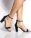 Over the Toe Strap Ankle Wrap Strap Heel Open Toe Medium Heel,...