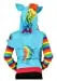 My Little Pony Toddler Girls Zip-up Hoodie, Rainbow Dash, 4T