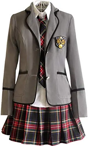 URSFUR Womens British Style Japan School Uniform Sets Cosplay Costume Anime Girl