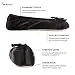 isotoner Womens Satin Ballerina With Bow, Suede Sole Slipper, Black Soft Tie...