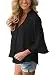 Dokotoo Womens Plus Size Summer 3 4 Bell Sleeve V Neck Chiffon...