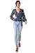 Sugar Lips womens Wrap Blouse, Blue-multi, Medium US