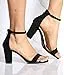 Over the Toe Strap Ankle Wrap Strap Heel Open Toe Medium Heel,...