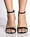 Over the Toe Strap Ankle Wrap Strap Heel Open Toe Medium Heel,...