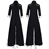 BUBABOX My Hero Academia Cosplay Dabi Cosplay Costume Black Coat (Black, L)