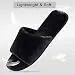 DL Open Toe Womens Slippers Indoor, Cozy Memory Foam House Slippers for...
