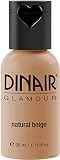 Dinair Airbrush Makeup Foundation | Natural Beige | GLAMOUR: Natural, Light coverage, Matte 1.15 oz.