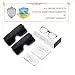 GRFISIA Square Oversized Sunglasses for Women Men Flat Top Fashion Shades (2pcs...