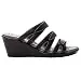 Propét Women's Lexie Wedge Sandal, Black, 10 Wide
