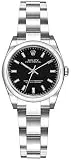 Rolex Oyster Perpetual 26 Black Dial Women's Watch 176200